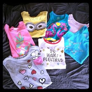 Lot of 7 Girls Tops ALL SIZE 7/8